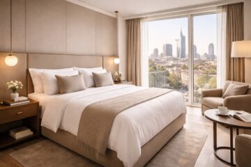 Migliori hotel milano: camera d’hotel di design per guida editoriale